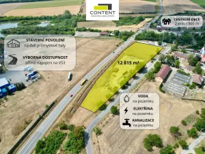 Prodej komerčního pozemku, Branišovice, 12815 m2