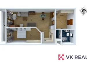 Prodej bytu 2+kk, Praha - Břevnov, Šlikova, 63 m2