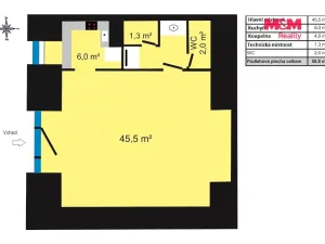 Prodej obchodního prostoru, Prostějov, Fanderlíkova, 59 m2
