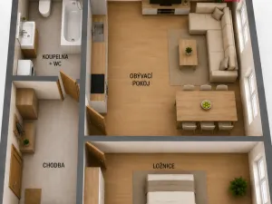 Prodej bytu 2+kk, Ústí nad Labem - Krásné Březno, Keplerova, 48 m2