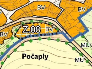 Prodej pozemku pro bydlení, Počaply, 3403 m2