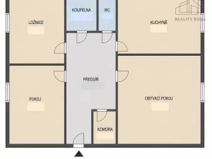 Pronájem bytu 3+1, Průhonice, Na Sídlišti III, 66 m2
