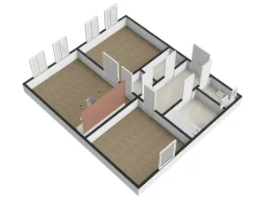 Pronájem bytu 3+kk, Praha - Smíchov, Grafická, 80 m2