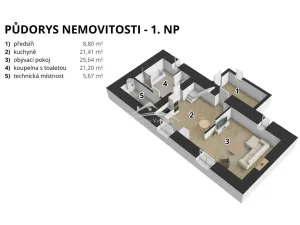 Prodej chalupy, Hojovice, 168 m2