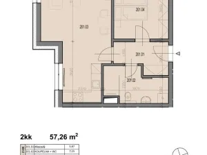 Prodej bytu 2+kk, Plzeň, V Malé Doubravce, 57 m2