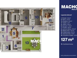 Prodej bytu 4+1, Plzeň, Na Terasách, 127 m2