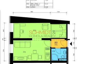 Pronájem bytu 2+kk, Mikulov, Purkyňova, 32 m2