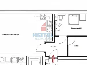 Pronájem bytu 2+kk, Olomouc, Rejskova, 41 m2