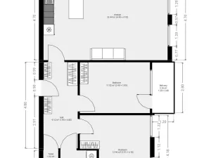 Pronájem bytu 3+kk, Praha - Libeň, Kovanecká, 74 m2