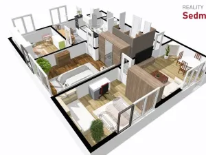 Prodej bytu 4+1, Žďár nad Sázavou, Lučiny, 88 m2