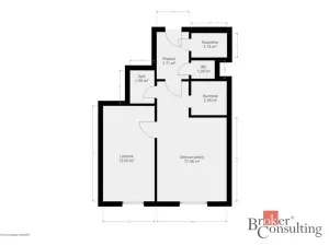 Prodej bytu 2+kk, Praha - Modřany, Pertoldova, 42 m2