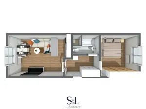 Prodej bytu 2+kk, Česká Lípa, Brněnská, 41 m2