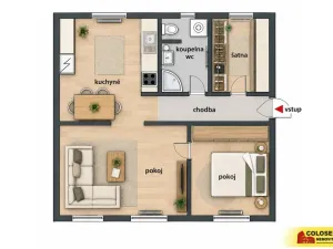 Prodej bytu 2+1, Uherský Brod, 69 m2