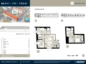 Pronájem bytu 5+kk, Praha - Jinonice, Řeporyjská, 107 m2
