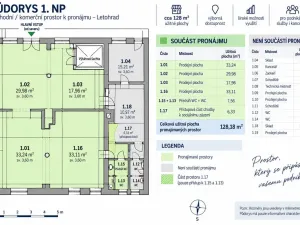 Pronájem obchodního prostoru, Letohrad - Orlice, 128 m2