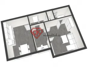 Pronájem bytu 2+1, Ústí nad Orlicí, T. G. Masaryka, 52 m2