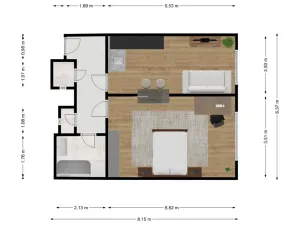 Prodej bytu 2+kk, Praha - Holešovice, U parního mlýna, 46 m2