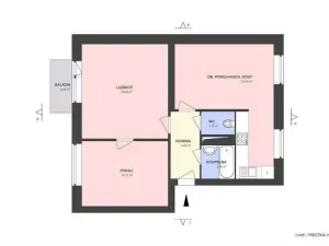 Pronájem bytu 3+kk, Hradec Králové, Písečná, 63 m2