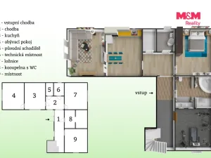Prodej rodinného domu, Peruc - Černochov, 288 m2