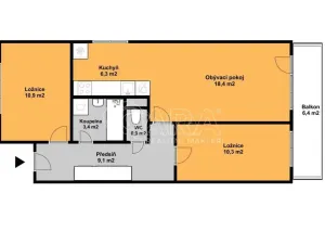 Pronájem bytu 3+kk, Praha - Hradčany, Milady Horákové, 63 m2