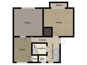 Prodej bytu 3+kk, Příbram - Příbram VII, Kremnická, 54 m2