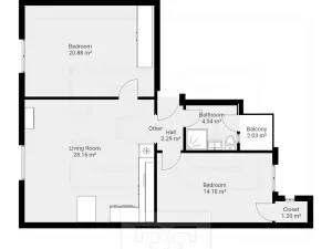 Pronájem bytu 3+kk, Jičín, Barákova, 70 m2