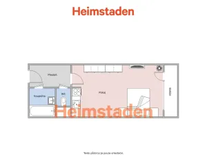 Pronájem bytu 1+kk, Ostrava - Výškovice, Výškovická, 28 m2