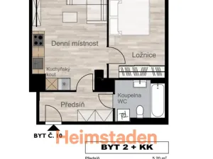 Pronájem bytu 2+kk, Ostrava - Poruba, Porubská, 42 m2