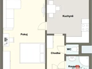Prodej bytu 1+1, Plzeň - Bolevec, Žlutická, 39 m2