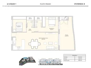 Prodej bytu 3+kk, Finestrat, Alicante, Španělsko, 68 m2