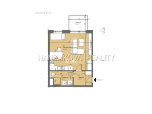 Pronájem bytu 1+kk, České Budějovice - České Budějovice 2, České Vrbné, 40 m2