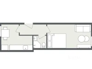 Pronájem bytu 1+1, Jablonec nad Nisou, Nádražní, 28 m2