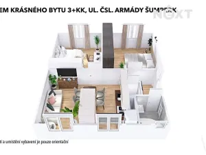 Pronájem bytu 3+kk, Šumperk, Čsl. armády, 63 m2