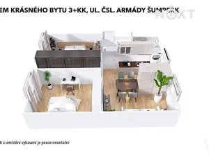 Pronájem bytu 3+kk, Šumperk, Čsl. armády, 63 m2