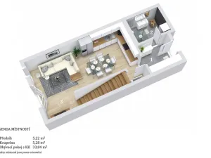 Pronájem bytu 3+kk, Smiřice - Rodov, 82 m2