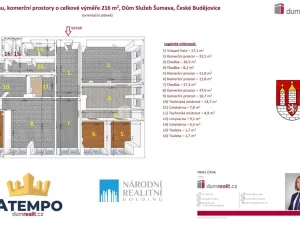 Pronájem obchodního prostoru, České Budějovice - České Budějovice 2, J. Opletala, 216 m2