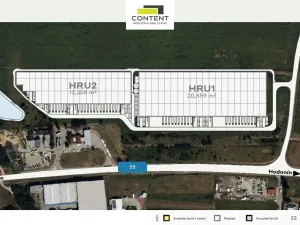 Pronájem výrobních prostor, Hrušky, Polní, 12208 m2