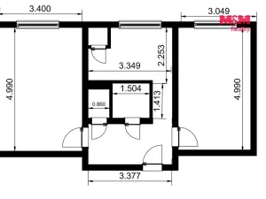 Prodej bytu 2+1, Karviná - Ráj, Horova, 52 m2
