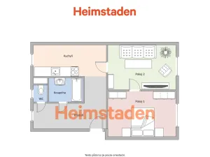Pronájem bytu 2+1, Havířov - Šumbark, Jarošova, 54 m2