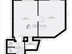 Prodej bytu 2+kk, Praha, U smaltovny, 51 m2