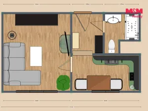 Prodej bytu 1+1, Ostrava - Hrabůvka, Kašparova, 27 m2