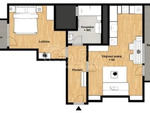 Pronájem bytu 2+kk, Praha - Bubeneč, Ve struhách, 45 m2