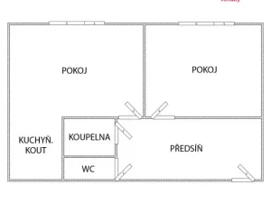 Prodej bytu 2+kk, Most, Jiřího Wolkera, 39 m2