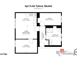 Prodej bytu 3+kk, Skuteč, Tylova, 67 m2