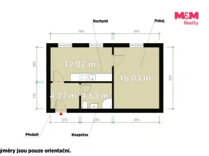 Pronájem bytu 1+1, Sušice, V Drahelinkách, 37 m2