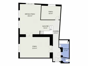 Prodej bytu 3+kk, Praha - Žižkov, Hartigova, 74 m2