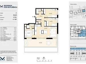Prodej bytu 4+kk, Praha - Košíře, Leitzova, 86 m2