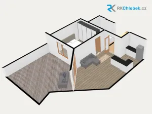 Pronájem bytu 2+kk, Ostrava - Moravská Ostrava, Blahoslavova, 50 m2