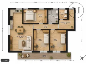 Prodej bytu 4+kk, Vráto, 99 m2