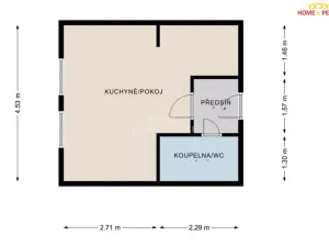 Prodej bytu 1+kk, Pohořelice, Vídeňská, 35 m2